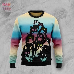 Lovely Black Cat Christmas Ugly Christmas Sweater