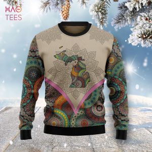 Mandala Michigan Home Ugly Christmas Sweater