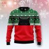 Meowy Black Cat Ugly Christmas Sweater
