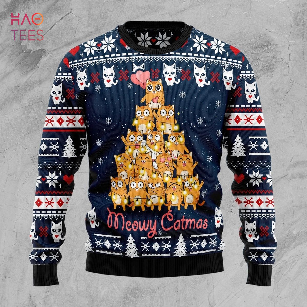 Meowy Catmas Ugly Christmas Sweater Meowy Catmas Ugly Christmas Sweater