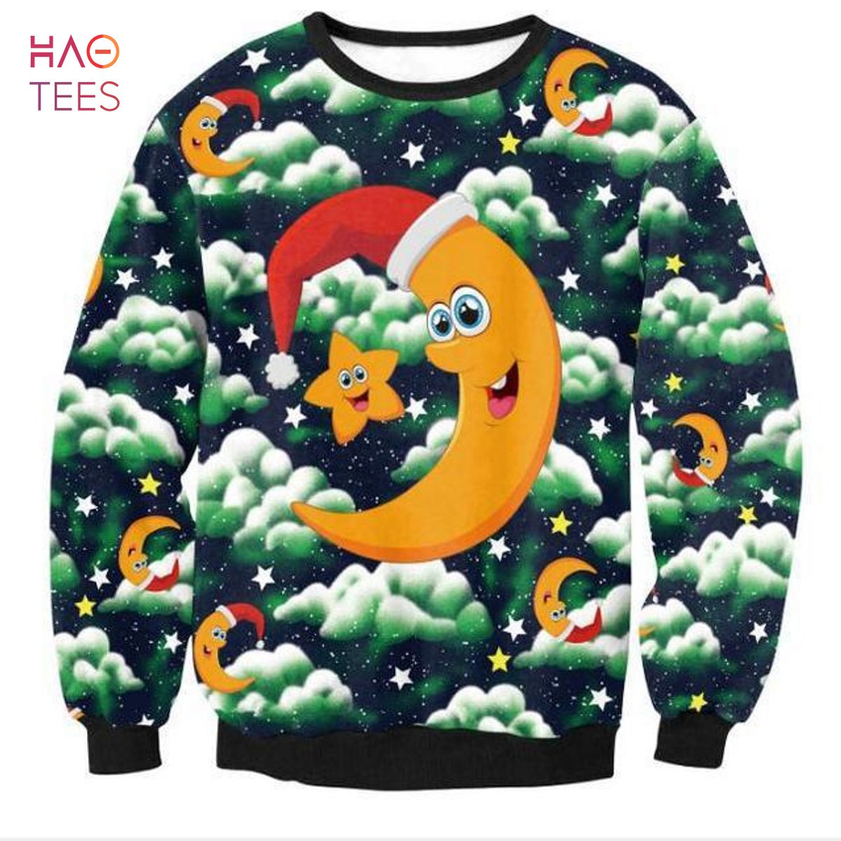 Moon Christmas Ugly Christmas Sweater