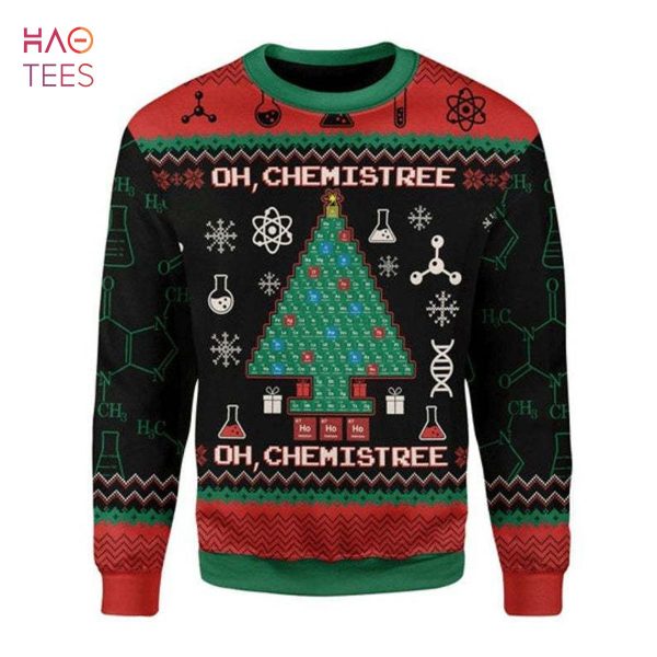 Oh Chemis Tree Science Lover Ugly Christmas Sweater