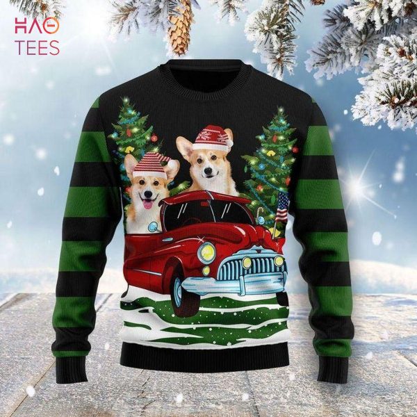 Pembroke Welsh Corgi Dog Xmas Ugly Christmas Sweater