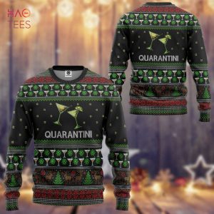Quarantini Ugly Christmas Sweater