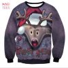 Reindeer Xmas Tree Ugly Christmas Sweater