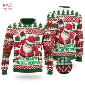 Santa Fist Ugly Christmas Sweater
