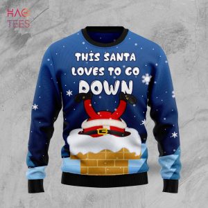 Santa Goes Down Ugly Christmas Sweater