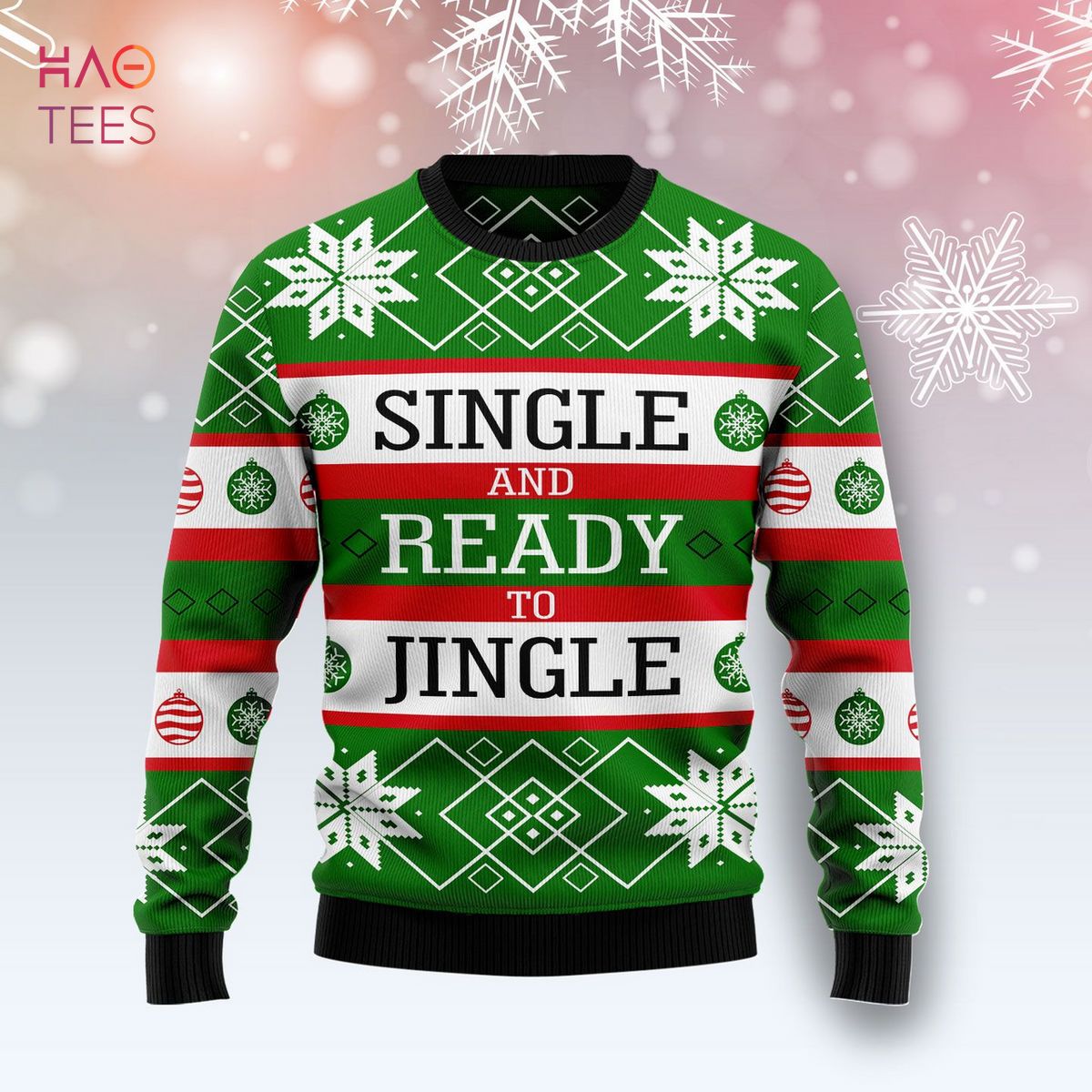 Single Ready To Jingle Christmas Ugly Christmas Sweater