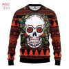 Skull Husband And Wife Ugly Christmas Sweater