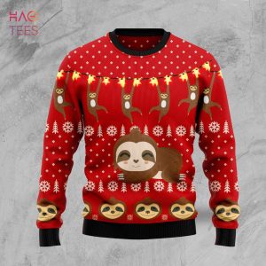 Sloth Lover Ugly Christmas Sweater