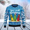 Surfing Santa Ugly Christmas Sweater