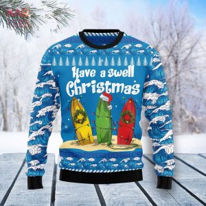 Surfer Swell Ugly Christmas Sweater
