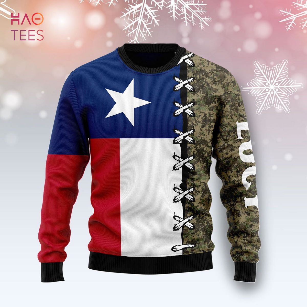 Texas Camo Ugly Christmas Sweater
