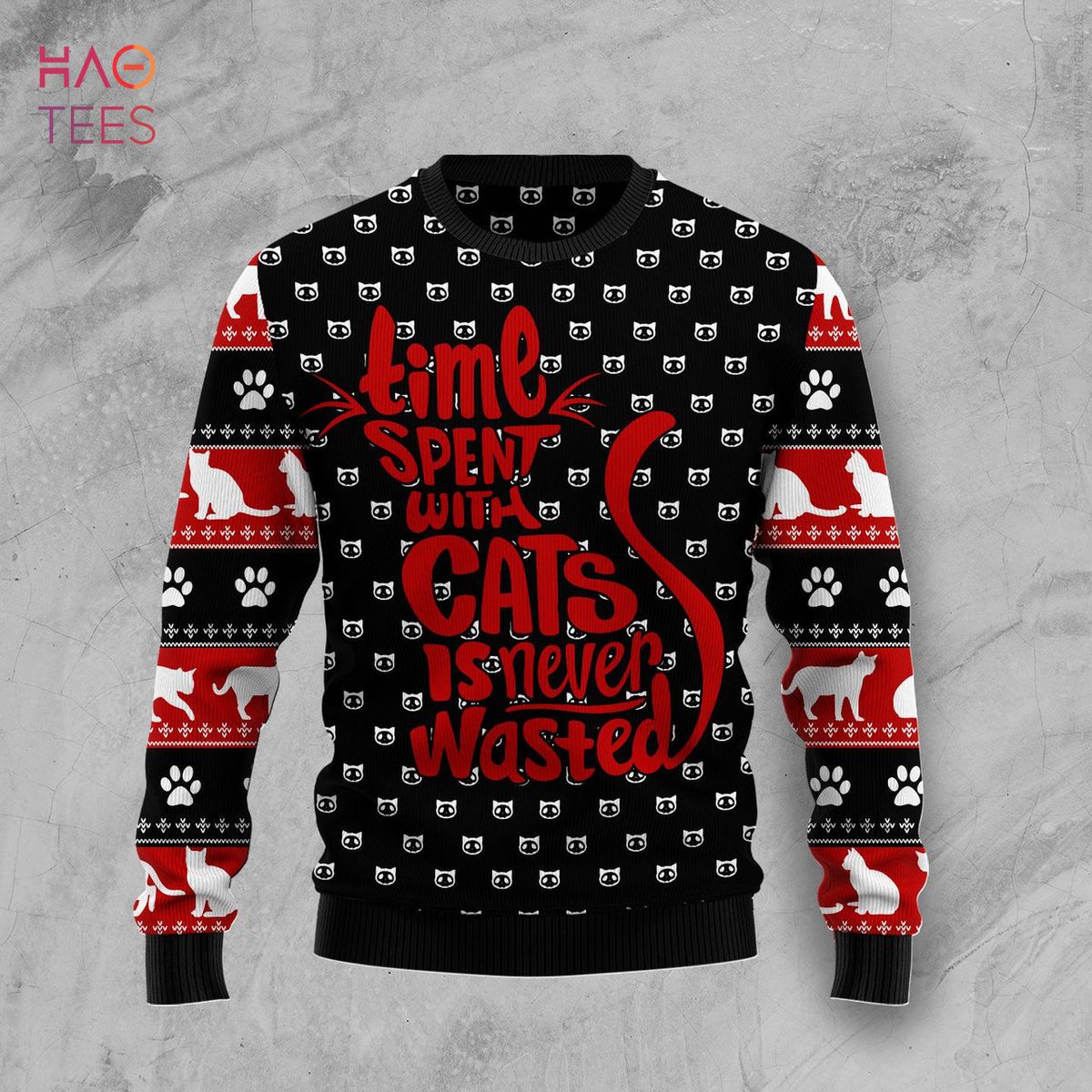 Time With Cat Christmas Ugly Christmas Sweater Time With Cat Christmas Ugly Christmas Sweater