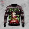 Unicorn Believe In Magic Ugly Christmas Sweater Unicorn Believe In Magic Ugly Christmas Sweater
