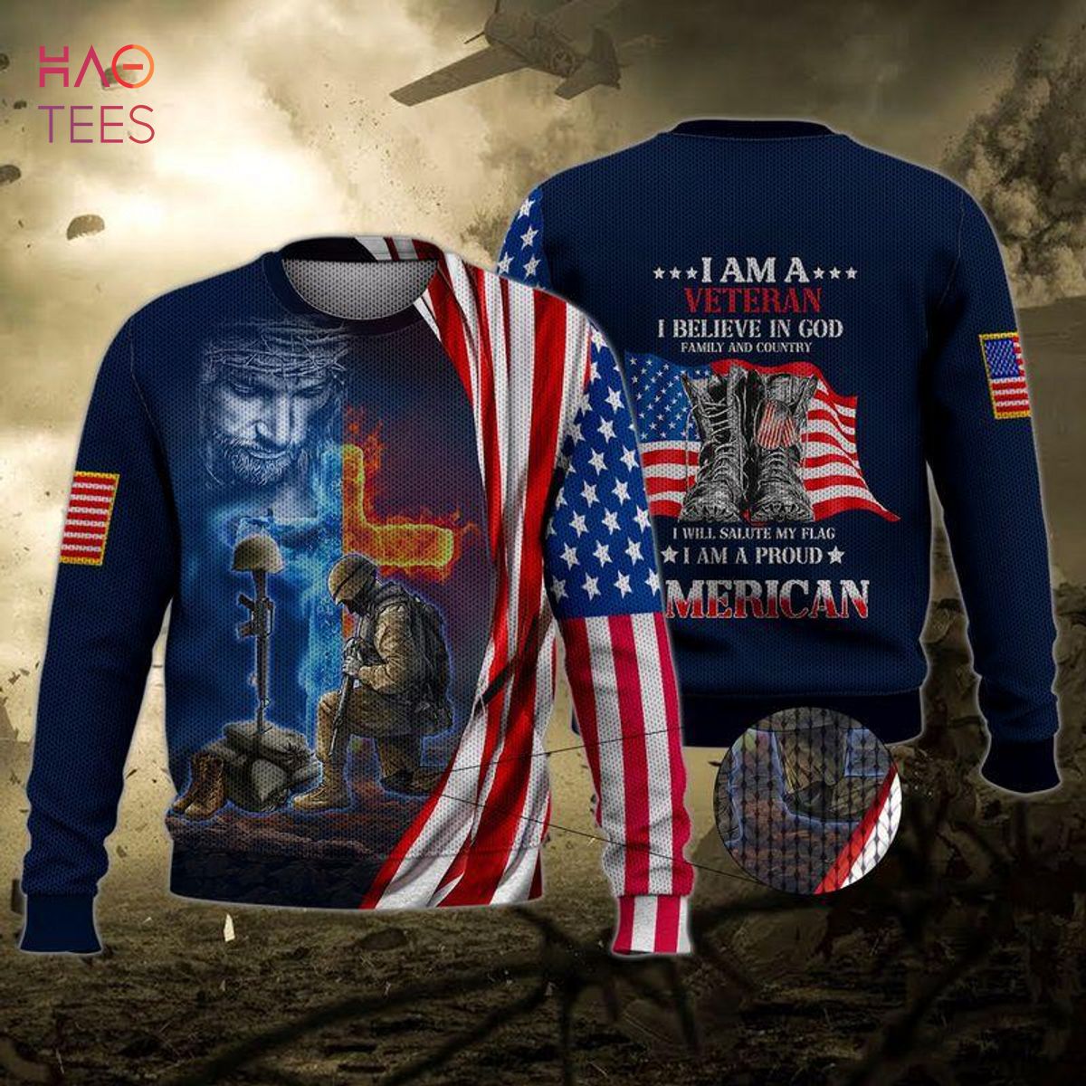BEST Veteran Ugly Christmas Sweater BEST Veteran Ugly Christmas Sweater