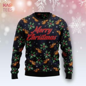 Violin Merry Christmas Ugly Christmas Sweater