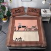 BEST Hermes Full Orange Color Luxury Brand Inspired 3D Personalized Customized Bedding Sets