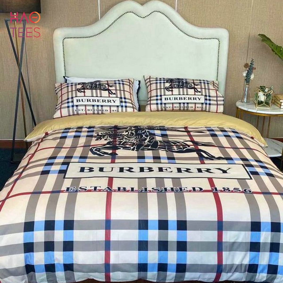 Burberry Established 1856 Luxury Brand Bedding Set Stripe Pattern