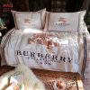 Burberry Logo Design Bedding Set Striped Blue
