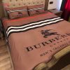 Burberry London Dark Blue Luxury Brand Bedding Sets Limited Edition