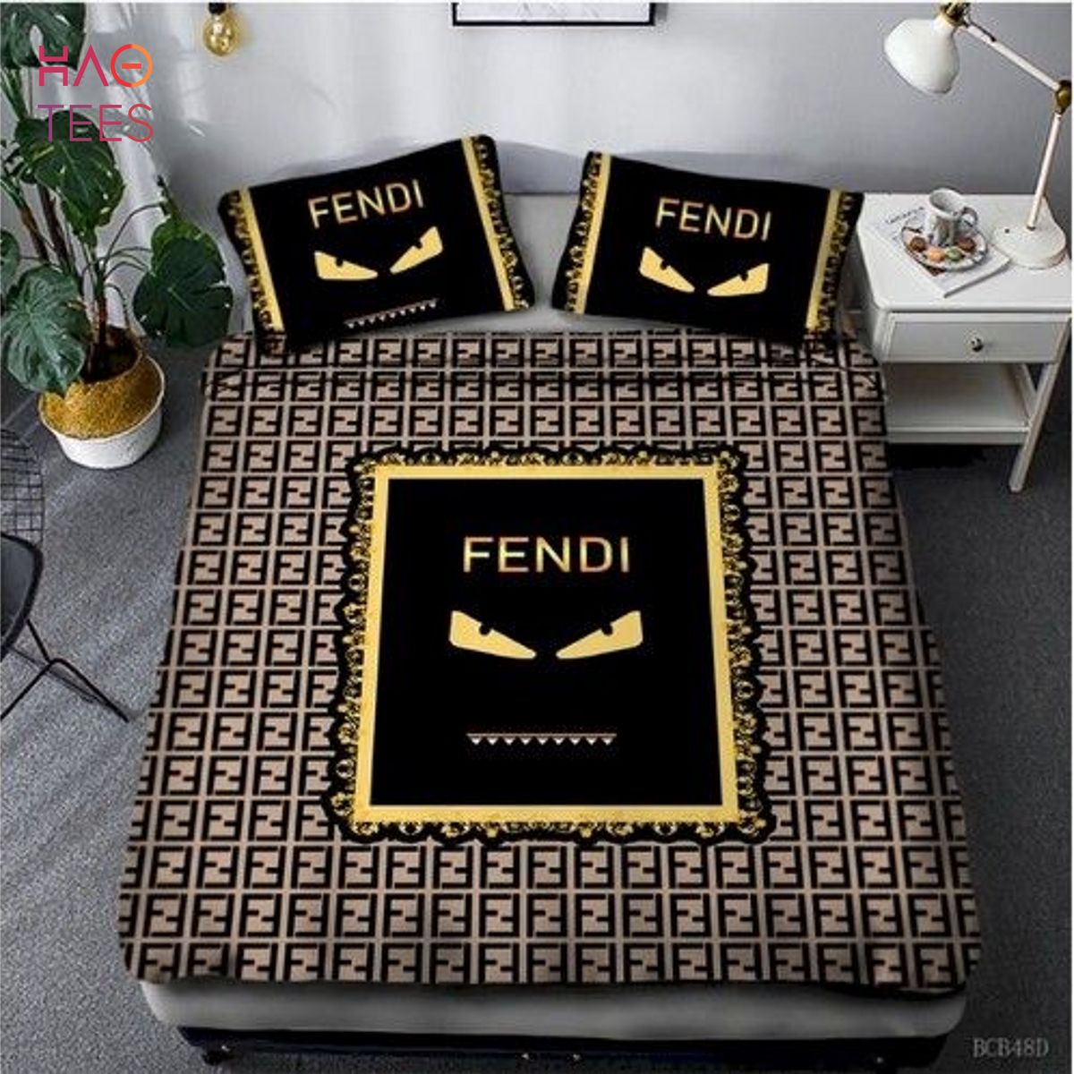 Fendi Bedding Sets Duvet Cover Stripe Pattern