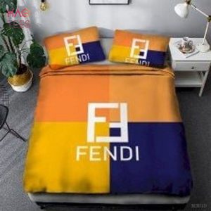 Fendi Light Color Duvet Cover Luxury Brand Bedding Set Limited Edition