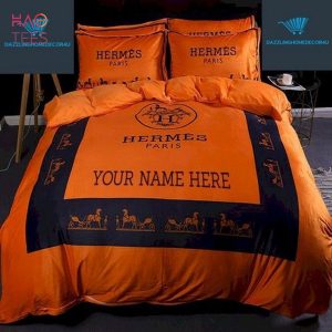 Hermes Paris Your Name Here Bedding Set Limited Edition