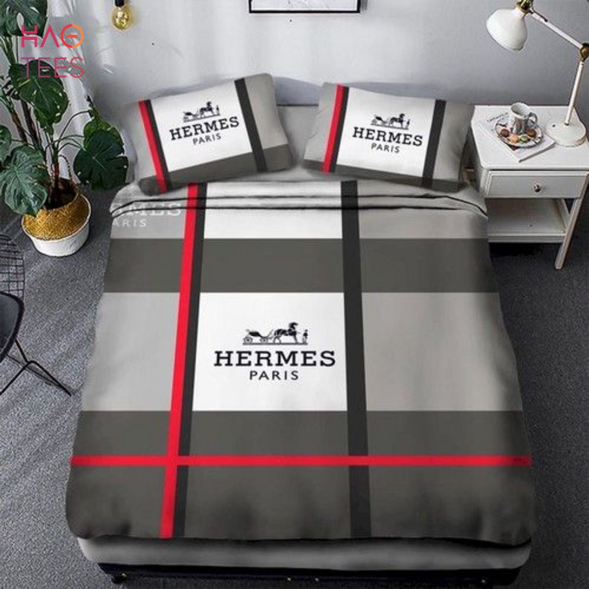 NEW Hermes Bedding Sets Duvet Cover Square Stripe Limited Edition NEW Hermes Bedding Sets Duvet Cover Square Stripe Limited Edition