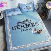 THE BEST Burberry Luxury Brand Mix Logo Pattern Bedding Set