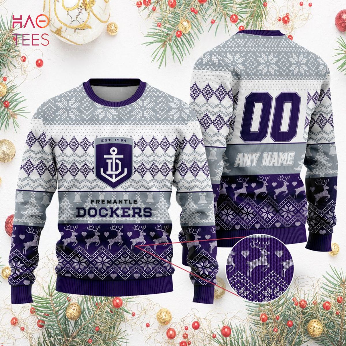 AFL Fremantle Dockers Special Ugly Christmas Sweater