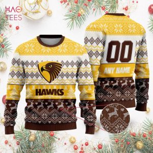 AFL Hawthorn Football Club Special Ugly Christmas Sweater