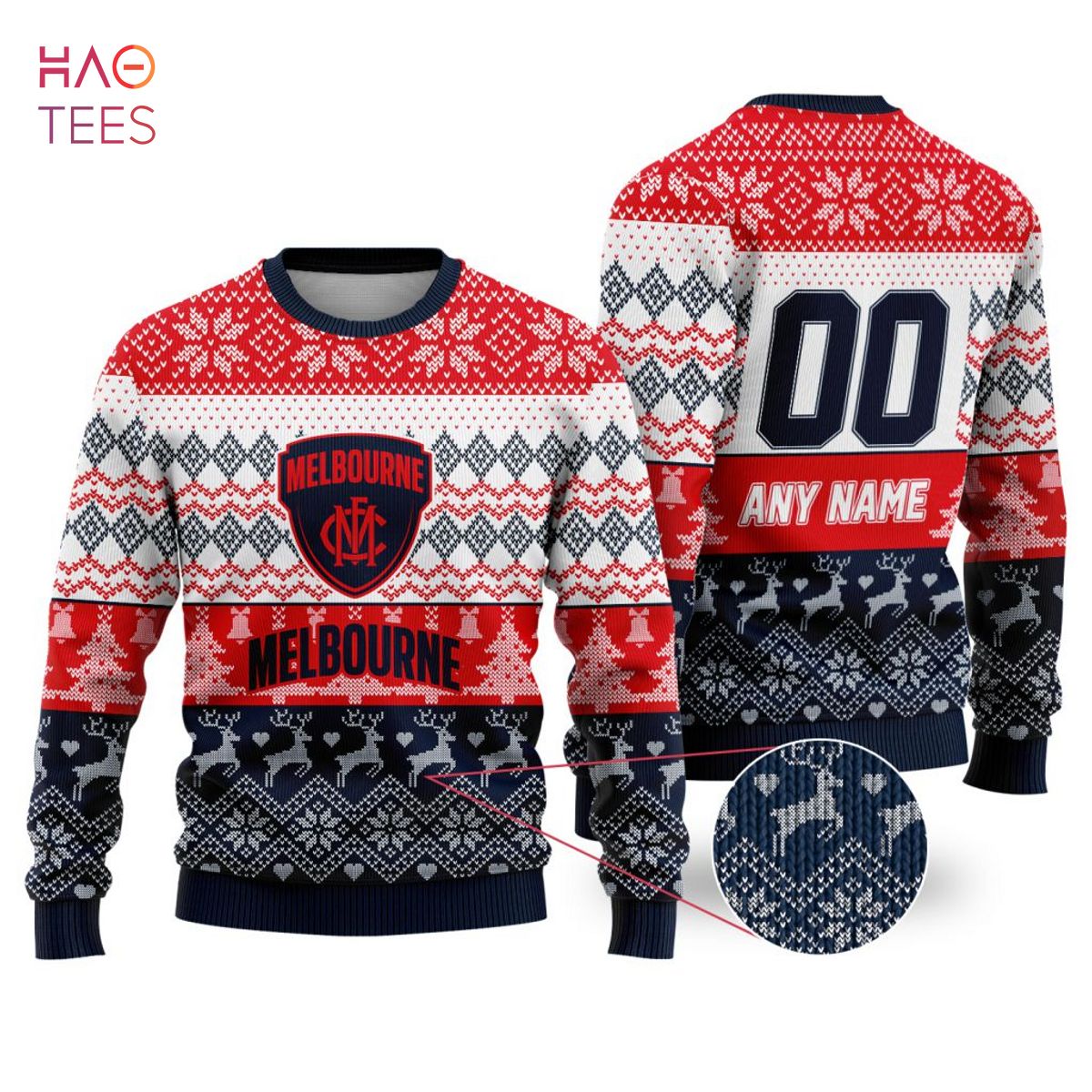 AFL Melbourne Football Club Special Ugly Christmas Sweater