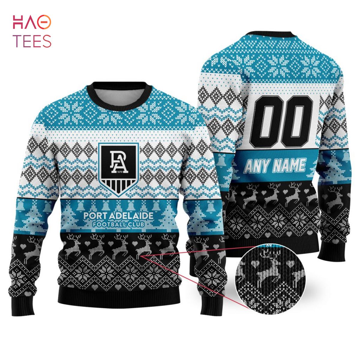 AFL Port Adelaide Football Club Special Ugly Christmas Sweater