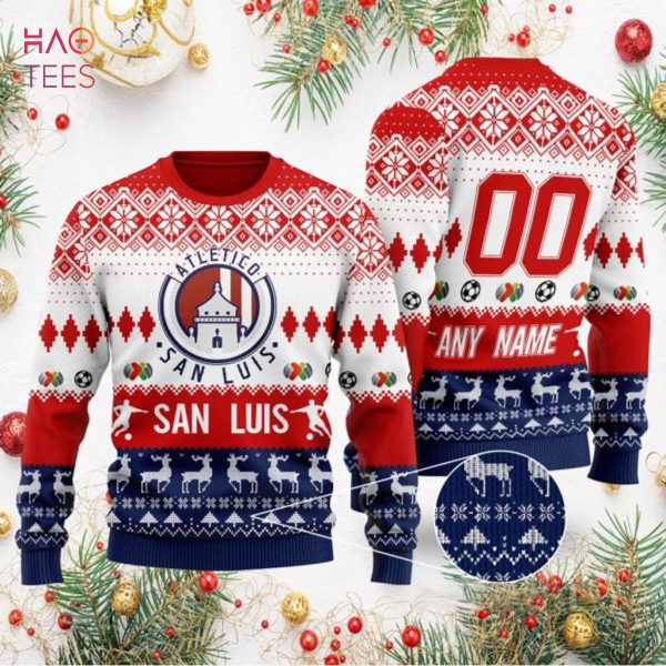 Liga MX Atlatico San Luis Personalized Specialized 2022 Concepts Ugly Sweater