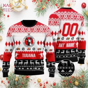 Liga MX Club Tijuana Personalized Specialized 2022 Concepts Ugly Sweater