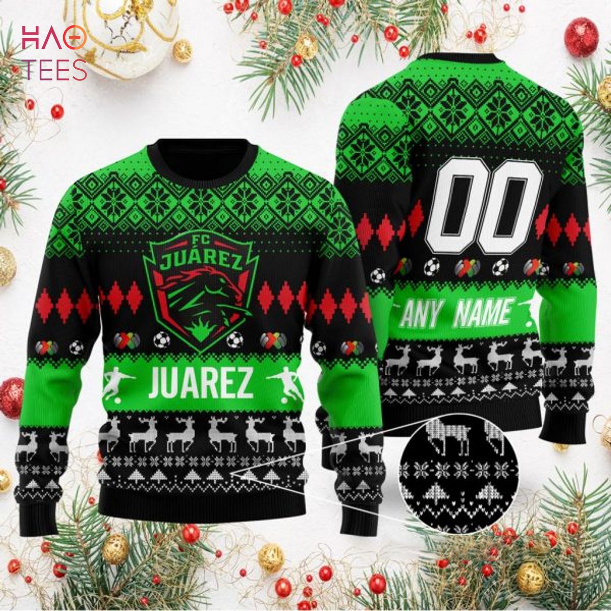 Liga MX FC Junrez Personalized Specialized 2022 Concepts Ugly Sweater