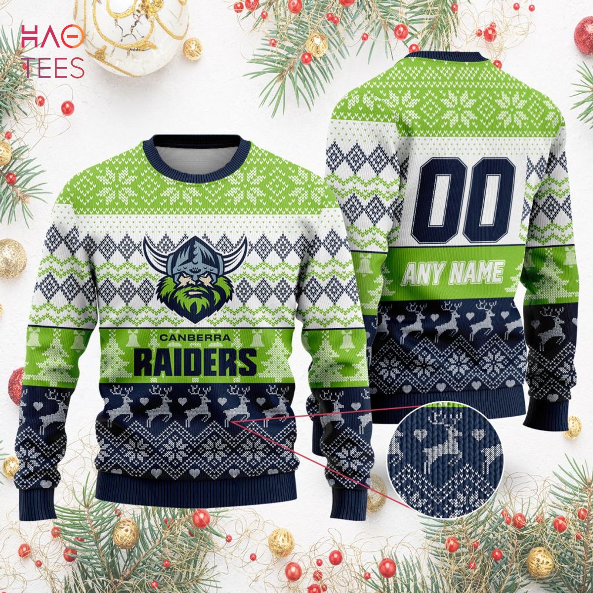 NRL Canberra Raiders Special Ugly Christmas Sweater NRL Canberra Raiders Special Ugly Christmas Sweater