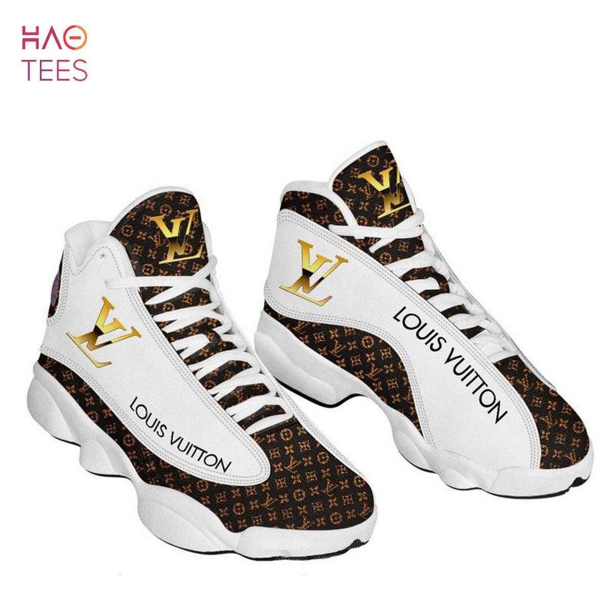 Louis Vuitton Luxury Limited Edition Gold Shoes, Sneaker