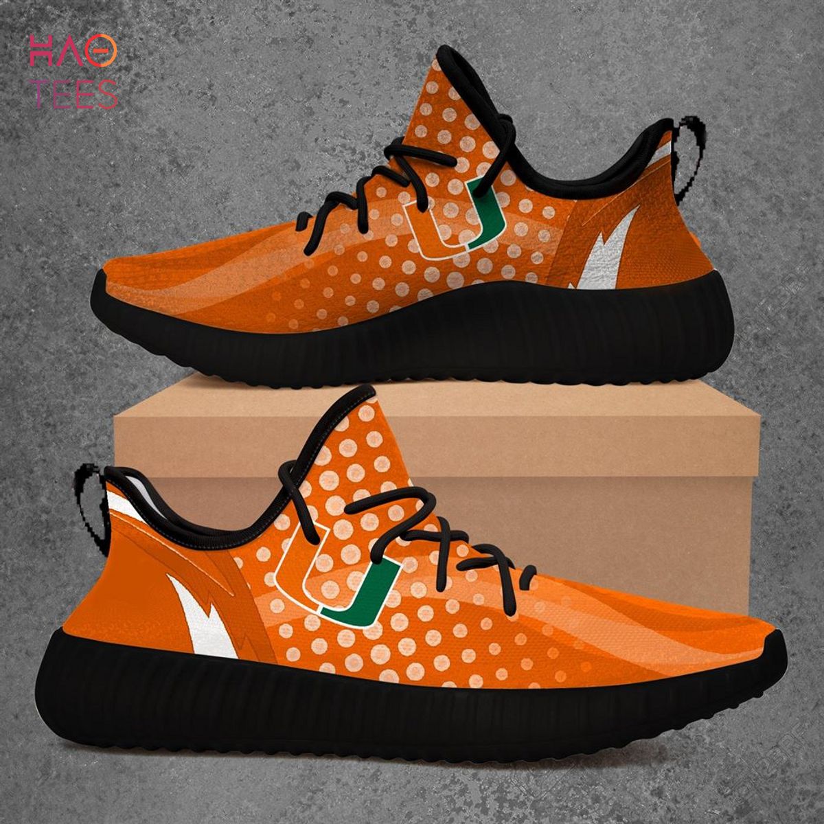 Miami Hurricanes Ncaa Sport Teams Yeezy Sneakers Shoes Miami Hurricanes Ncaa Sport Teams Yeezy Sneakers Shoes