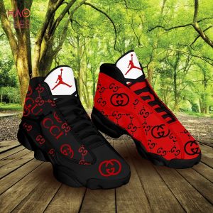 BEST Jumpman Red Gucci Sneakers Air Jordan 13 Gucci Sport Shoes Gifts For Men Women