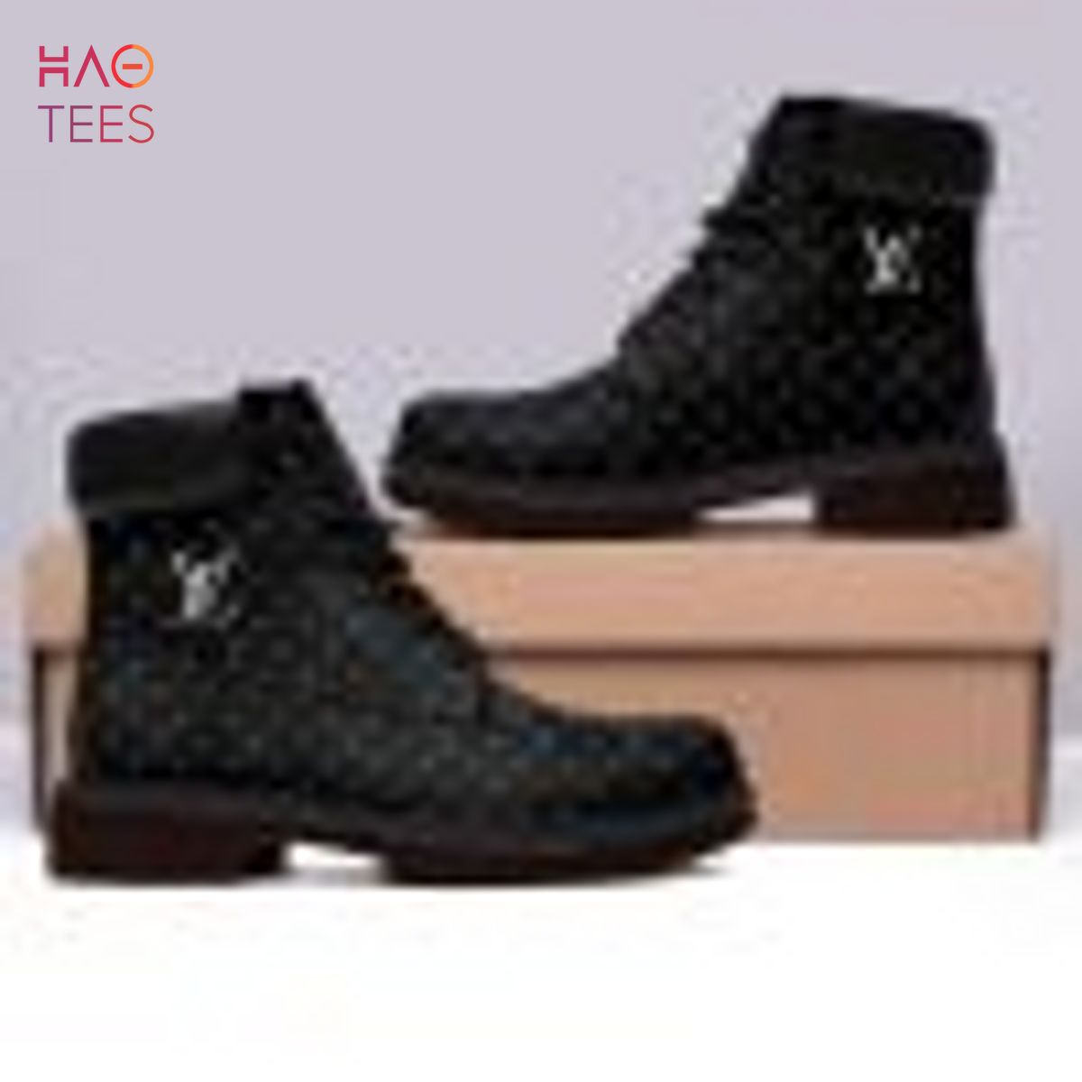 Louis Vuitton Black Timberland Boots Form Timboots Shoe, Sneaker Luxury Store