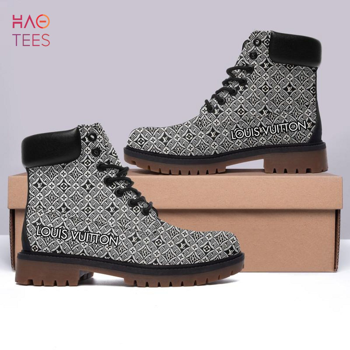 Louis Vuitton Grey Boots Form Timboots Shoes,