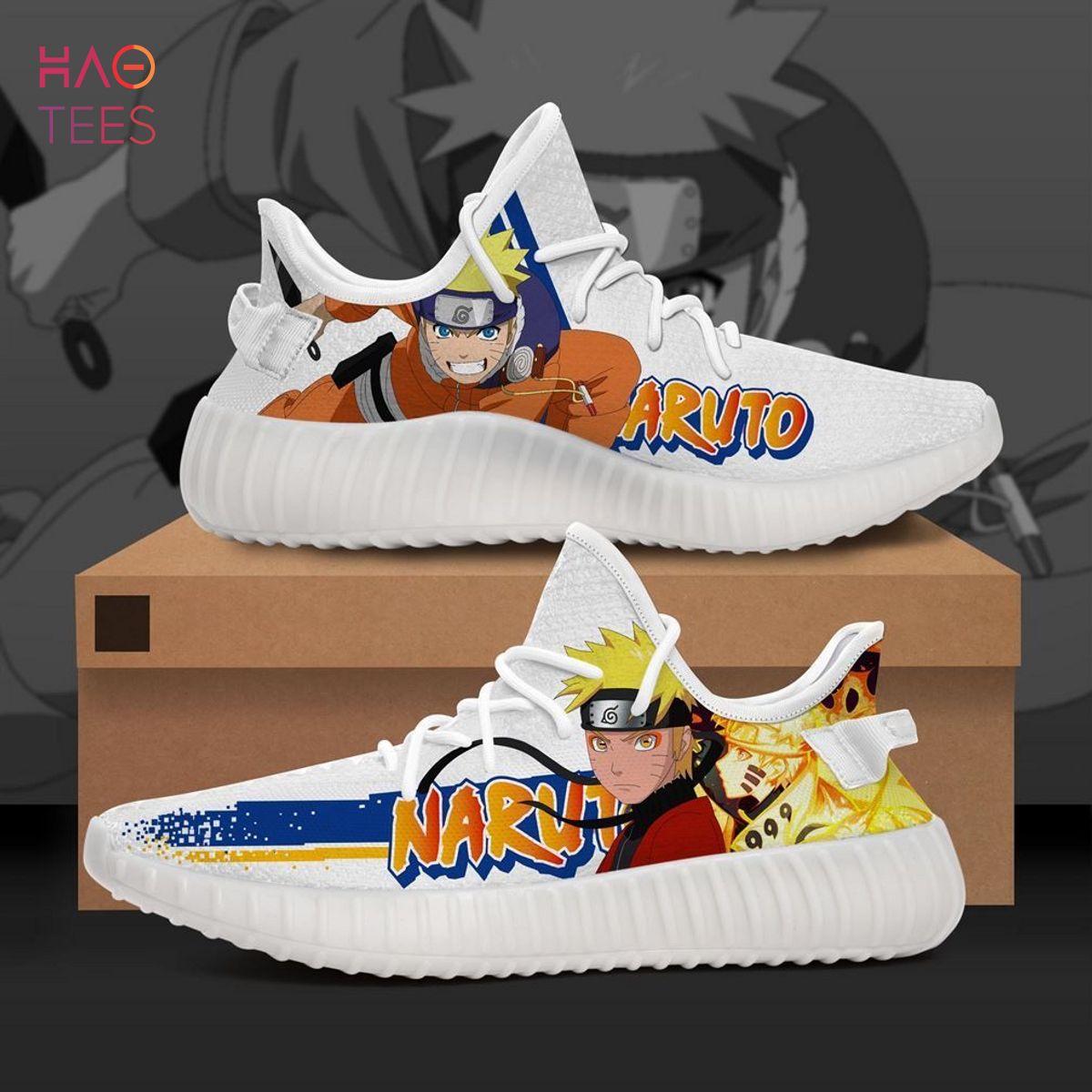 Naruto Character Yeezy Sneakers Shoes