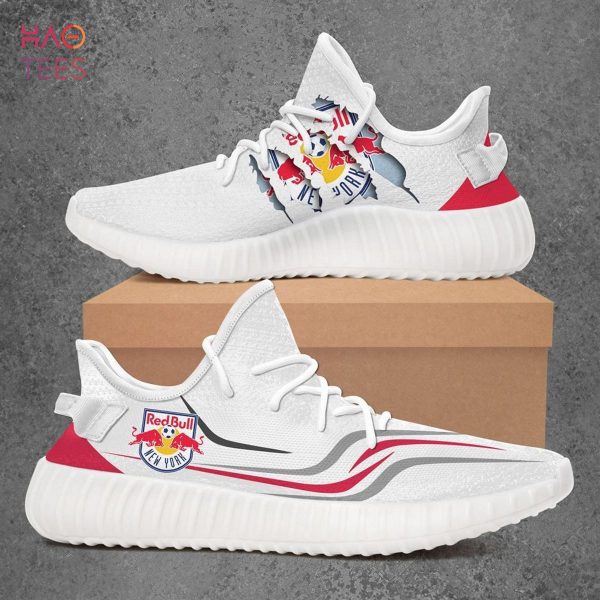 New York Red Bulls Mls Sport Teams Yeezy Sneakers Shoes White
