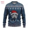 BEST 3D Ugly Christmas Mask Santa Red Sweatshirt Ugly Sweater Ugly