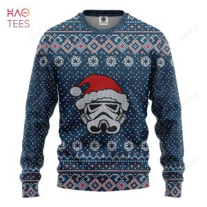 BEST 3D Ugly Christmas Mask Santa Red Sweatshirt Ugly Sweater Ugly