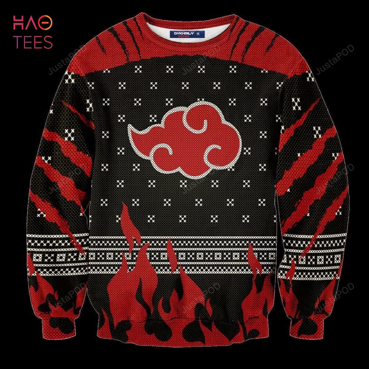 BEST Akatsuki Cloud Naruto Ugly Christmas Sweater All Over Print Sweatshirt