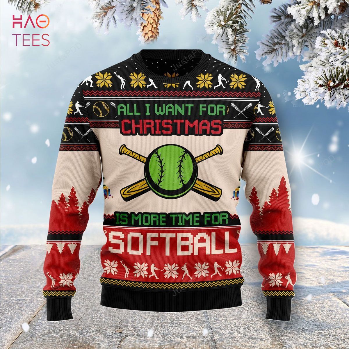 BEST All I Want For Christmas Is More Time For Softball BEST All I Want For Christmas Is More Time For Softball