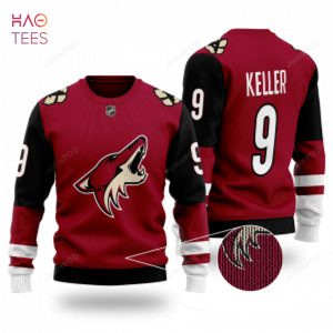 BEST Arizona Coyotes NHL Clayton Keller 9 Wool Ugly Sweater Ugly